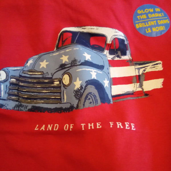 Glow in the Dark "Land of the Free" American Truck Tee | CR Sports
