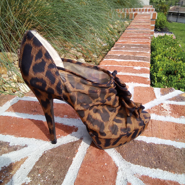 Leopard Platform Zip Back 5" Heels | Chinese Laundry Haylie