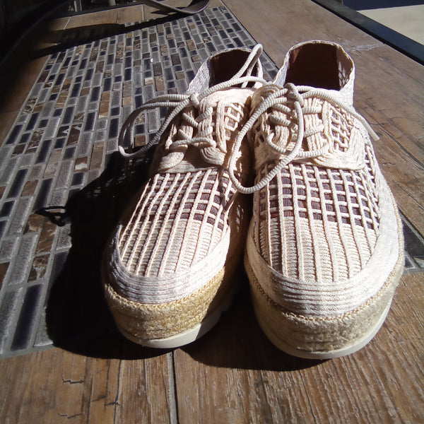 Natural Lace Up Espadrille Sneaker | Love Rio Elsie