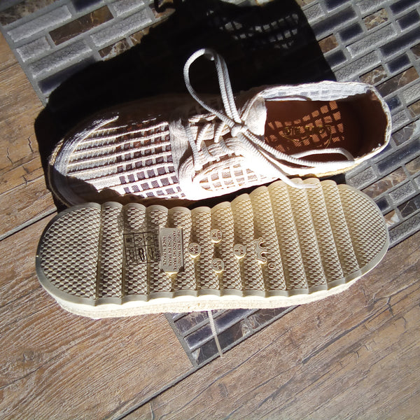 Natural Lace Up Espadrille Sneaker | Love Rio Elsie