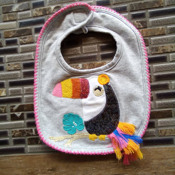 Infant Toucan Bubble Suit with Coordinating Toucan Bib | Mud Pie