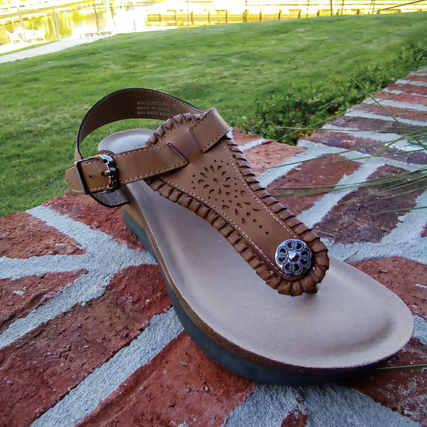 Wedged Thong Buckle Sandal | Boutique by Corkys Knock Down - FINAL SALE