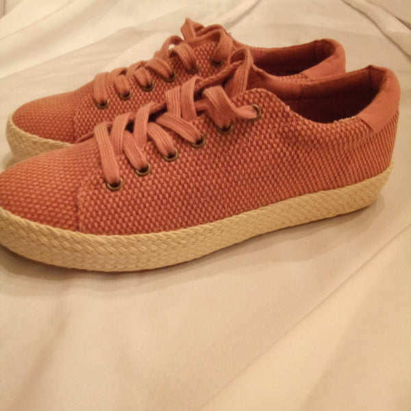 Rust Woven Lace up Sneaker | Madeline Storyline