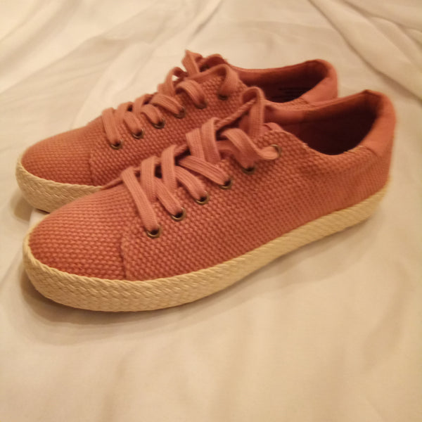 Rust Woven Lace up Sneaker | Madeline Storyline