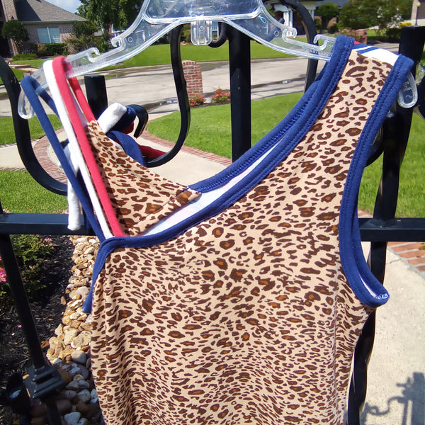 Stars Stripes and Leopard High Low Sundress | Bonnie Jean