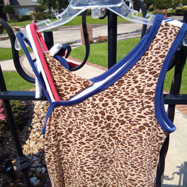 Stars Stripes and Leopard High Low Sundress | Bonnie Jean