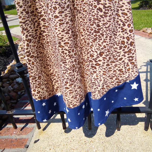 Stars Stripes and Leopard High Low Sundress | Bonnie Jean