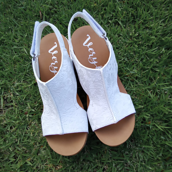 White Embossed Wedges | Very G - Liberty Tooled