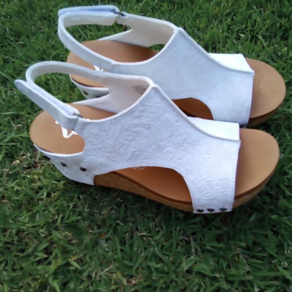 White Embossed Wedges | Very G - Liberty Tooled