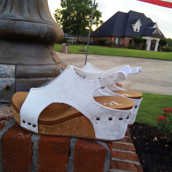 White Embossed Wedges | Very G - Liberty Tooled