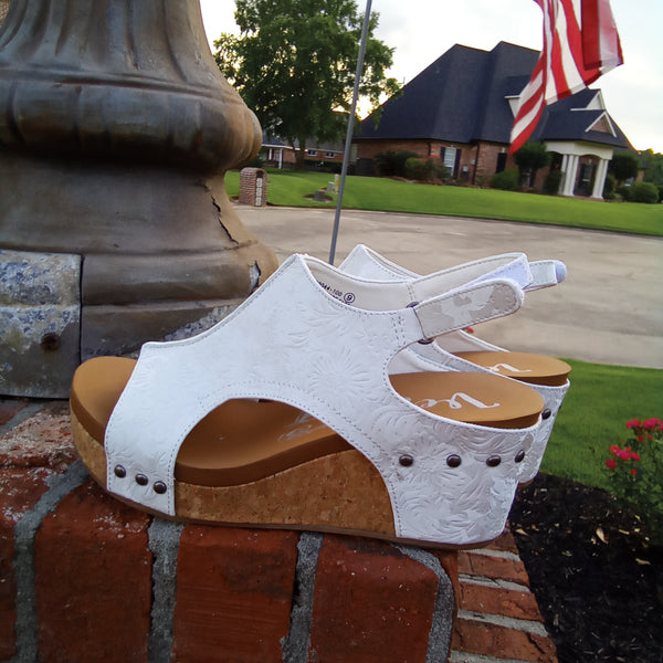 White Embossed Wedges | Very G - Liberty Tooled