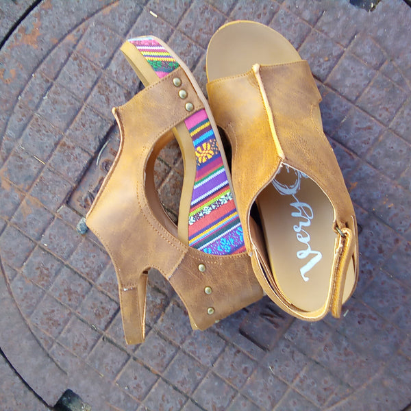 Brown and Multi Colored Wedges | Very G - Freedom
