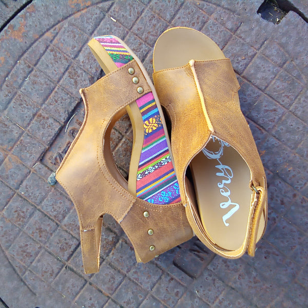 Brown and Multi Colored Wedges | Very G - Freedom