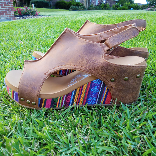 Brown and Multi Colored Wedges | Very G - Freedom