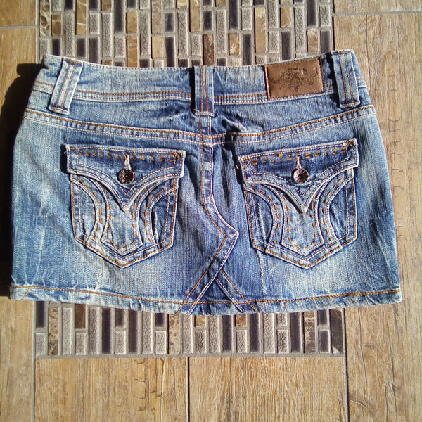 Micro Mini Denim Skirt | YMI Premium