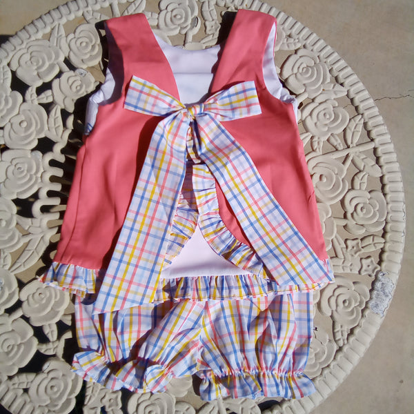 Infant Girls Smocked Sailboat Set | Sibling Set | Three Sisters