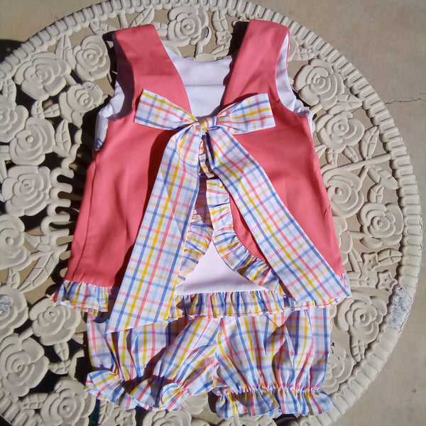 Infant Girls Smocked Sailboat Set | Sibling Set | Three Sisters