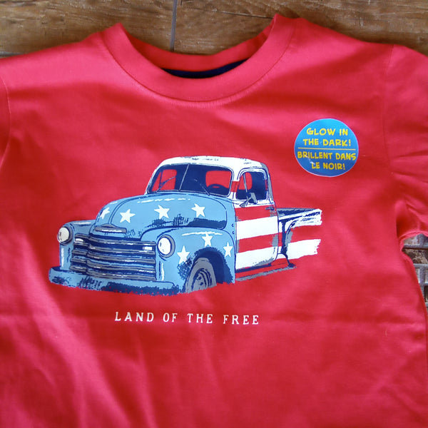 Glow in the Dark "Land of the Free" American Truck Tee | CR Sports