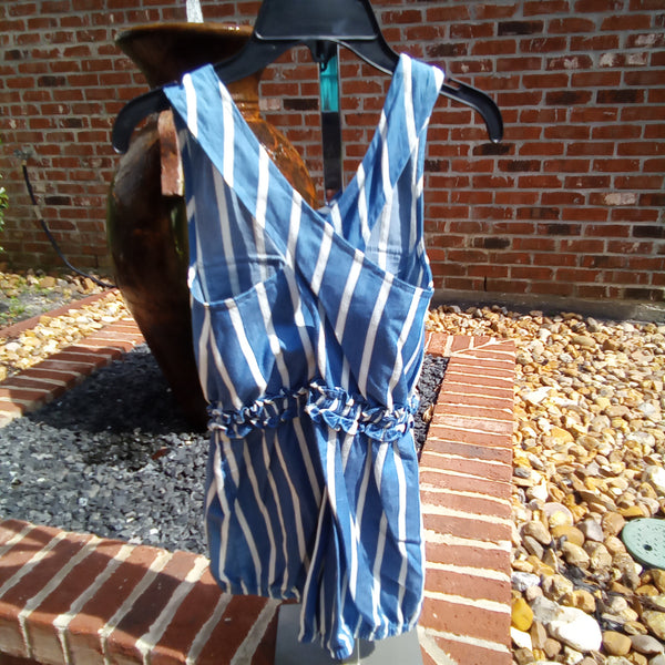 Stripe Romper | Bonnie Jean S410038-RV