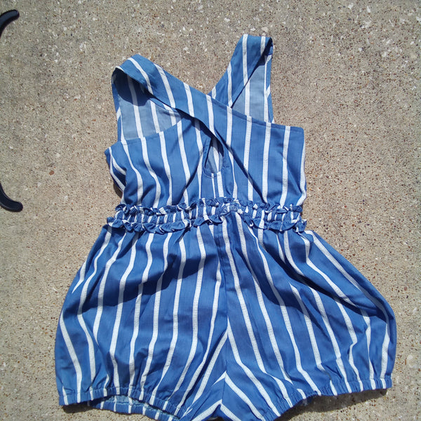 Stripe Romper | Bonnie Jean S410038-RV