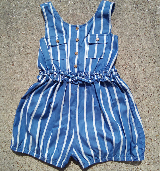 Stripe Romper | Bonnie Jean S410038-RV
