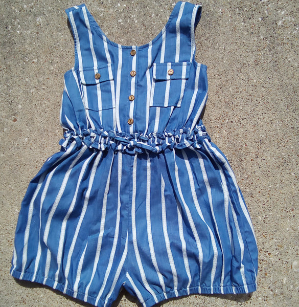 Stripe Romper | Bonnie Jean S410038-RV