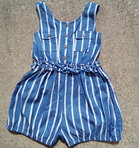 Stripe Romper | Bonnie Jean S410038-RV
