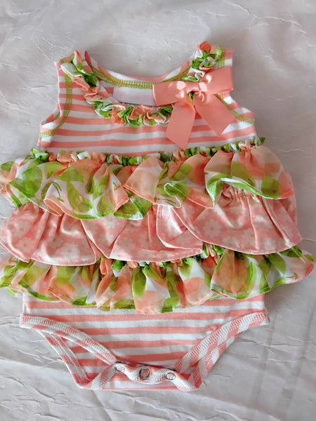 Infant Ruffle Body Suit | Bonnie Baby