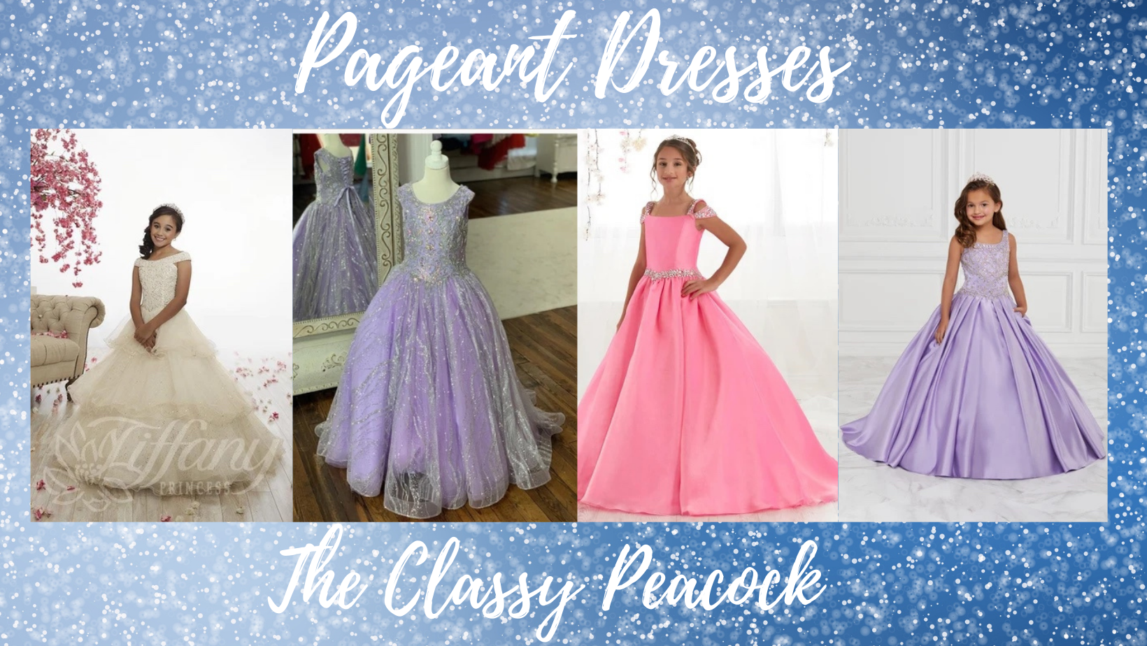 Girls pageant dresses and gowns available for girls sizes 12months to 16 from Tiffany Princess of House of Wu.  These dresses are perfect for the Winnie Rice Festival Pageant as well as other local pageants.
