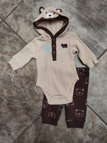 Bear Hooded Bodysuit and Joggers | Little Me