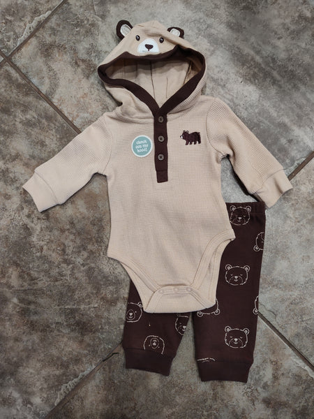 Bear Hooded Bodysuit and Joggers | Little Me