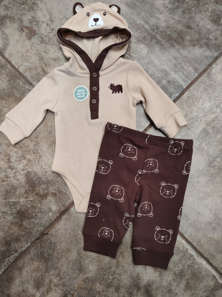 Bear Hooded Bodysuit and Joggers | Little Me