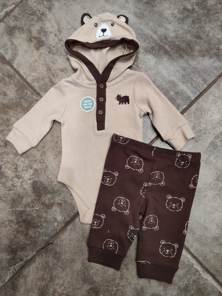 Bear Hooded Bodysuit and Joggers | Little Me