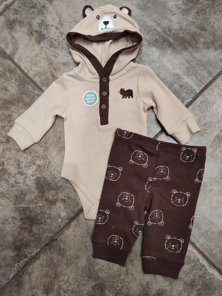 Bear Hooded Bodysuit and Joggers | Little Me