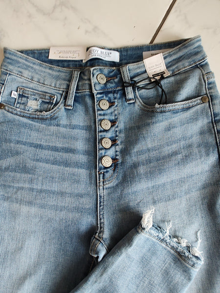 Keely High Rise Button Fly Skinny Jeans | Judy Blue