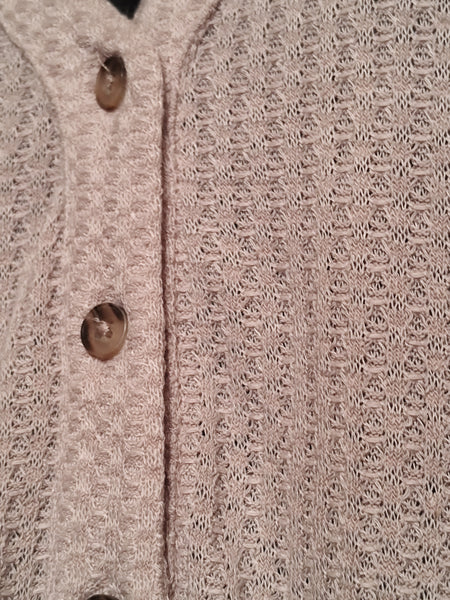 Long Sleeve Waffle Knit Top