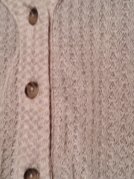 Long Sleeve Waffle Knit Top
