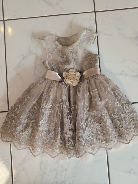 Floral Embroidered  Ballerina Dress | Bonnie Jean