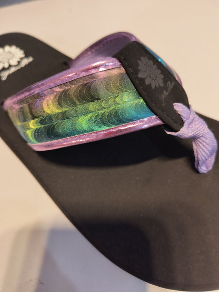 Lavender Hologram Flip Flop | Yellow Box Footwear | Fortina
