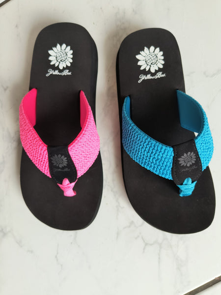 Frizzle Neon Pink Flip Flop Sandal | Yellowbox