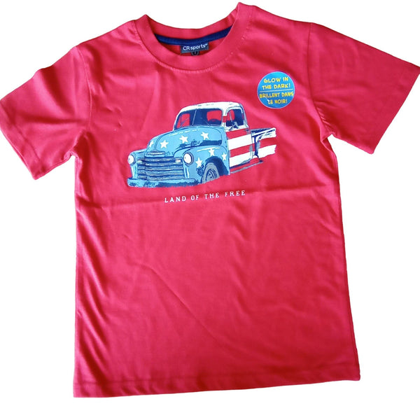 Glow in the Dark "Land of the Free" American Truck Tee | CR Sports