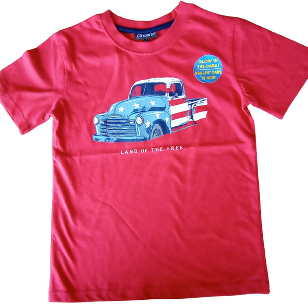 Glow in the Dark "Land of the Free" American Truck Tee | CR Sports