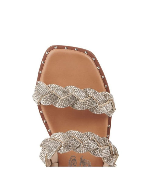 Two Strap Rhinestone Sandals | Very G Twisty