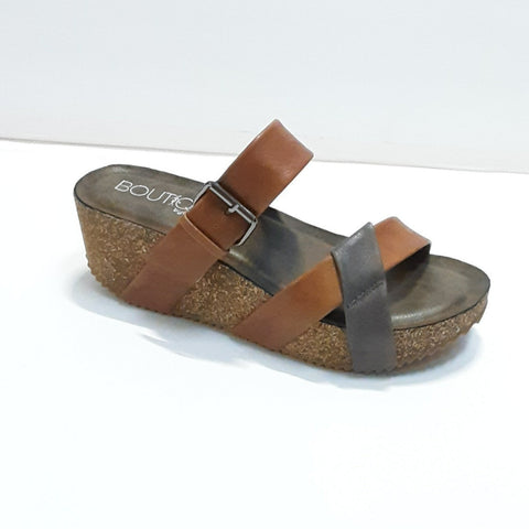 Pecos Velcro Wedge Sandal | Corkys Boutique