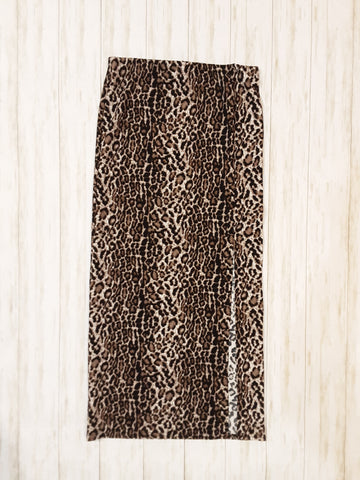 Leopard Maxi Skirt