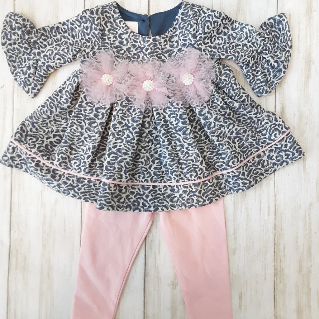 Bonnie Baby Blue Leopard Set