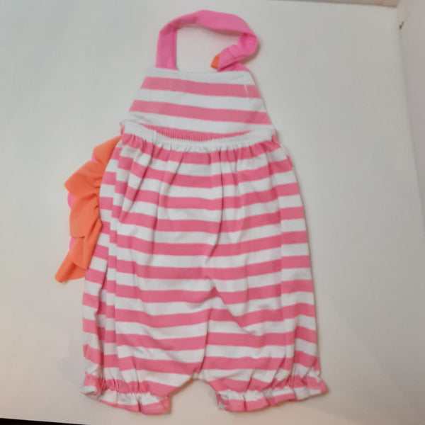 Neon Pink Flamingo Bubble Suit | Mud Pie size 6-9 m