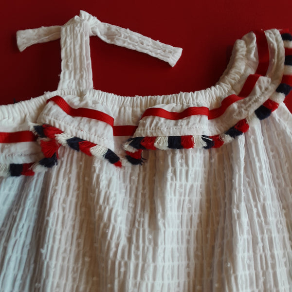 Red White & Blue Toddler Sundress | Bonnie Jean