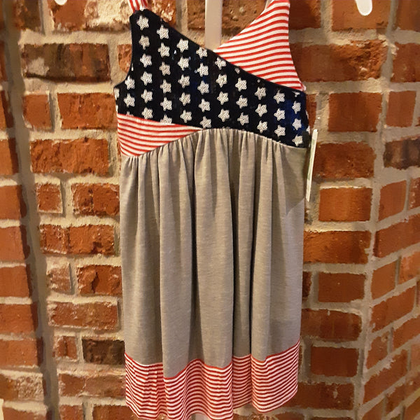 Stars & Stripes Jersey Sundress | Bonnie Jean