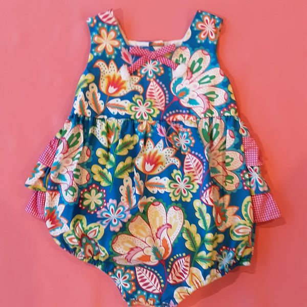 Bright Floral Bubble Suit | Last One | Bonnie Baby